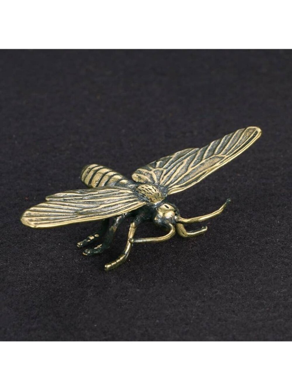 Miniature Brass Moth Spirit Animal Transformation Intuition Shadow Work Talisman